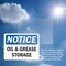 Signmission Oil And Grease Storage, 10 in W x Rectangle, Vinyl Decal OS-2PACK-NS-D-710-L-16961 - alternate 3